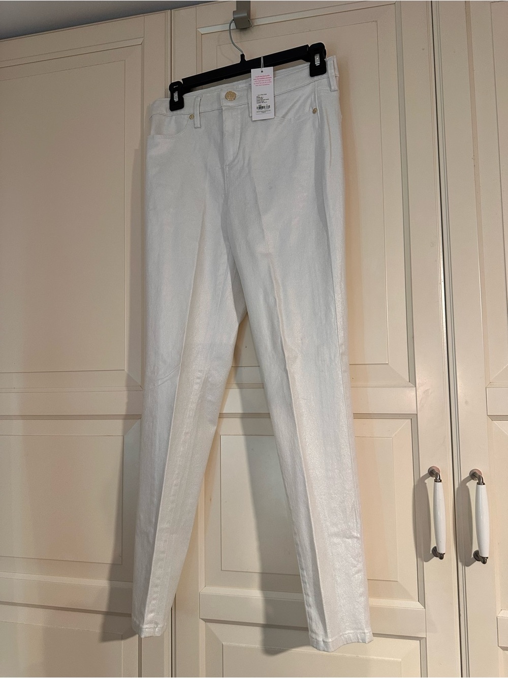 Lilly Pulitzer size 4 Eagan High Rise pants in coconut metallic. NWT.